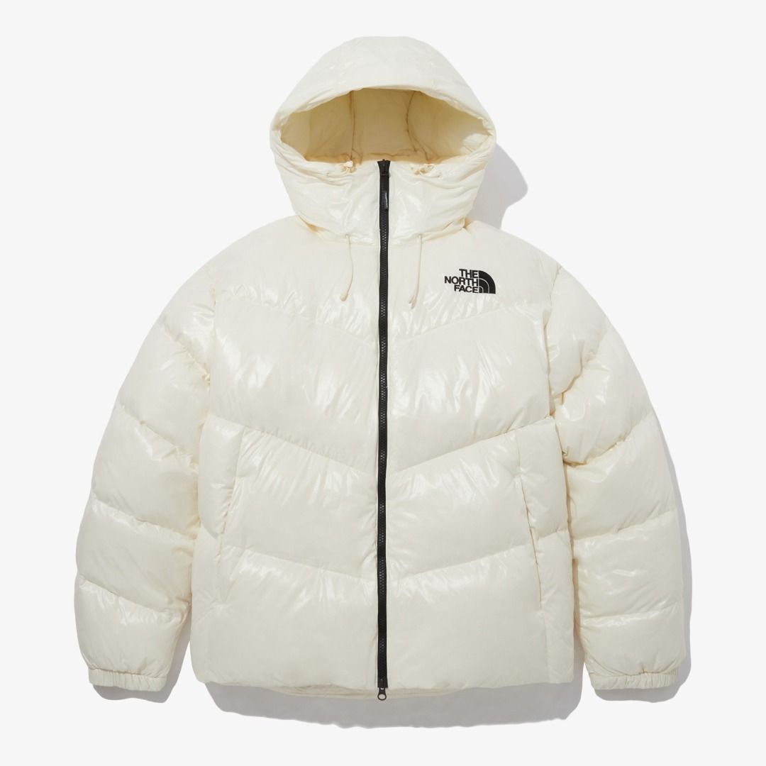 White north face hotsell puffer jacket mens