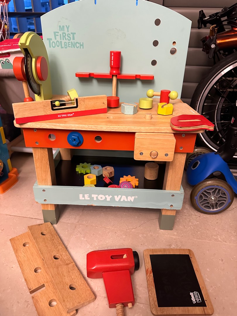 Used boy girl baby toddler children child my first tool bench