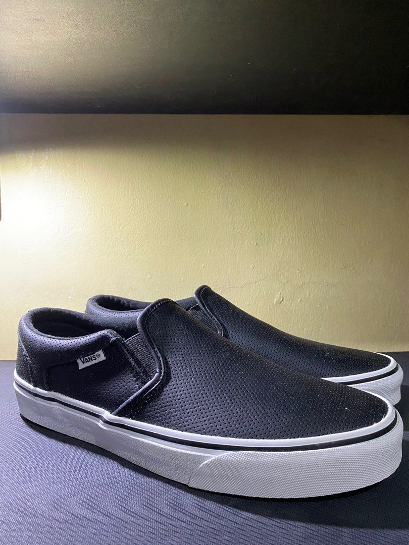 Vans asher store perf leather