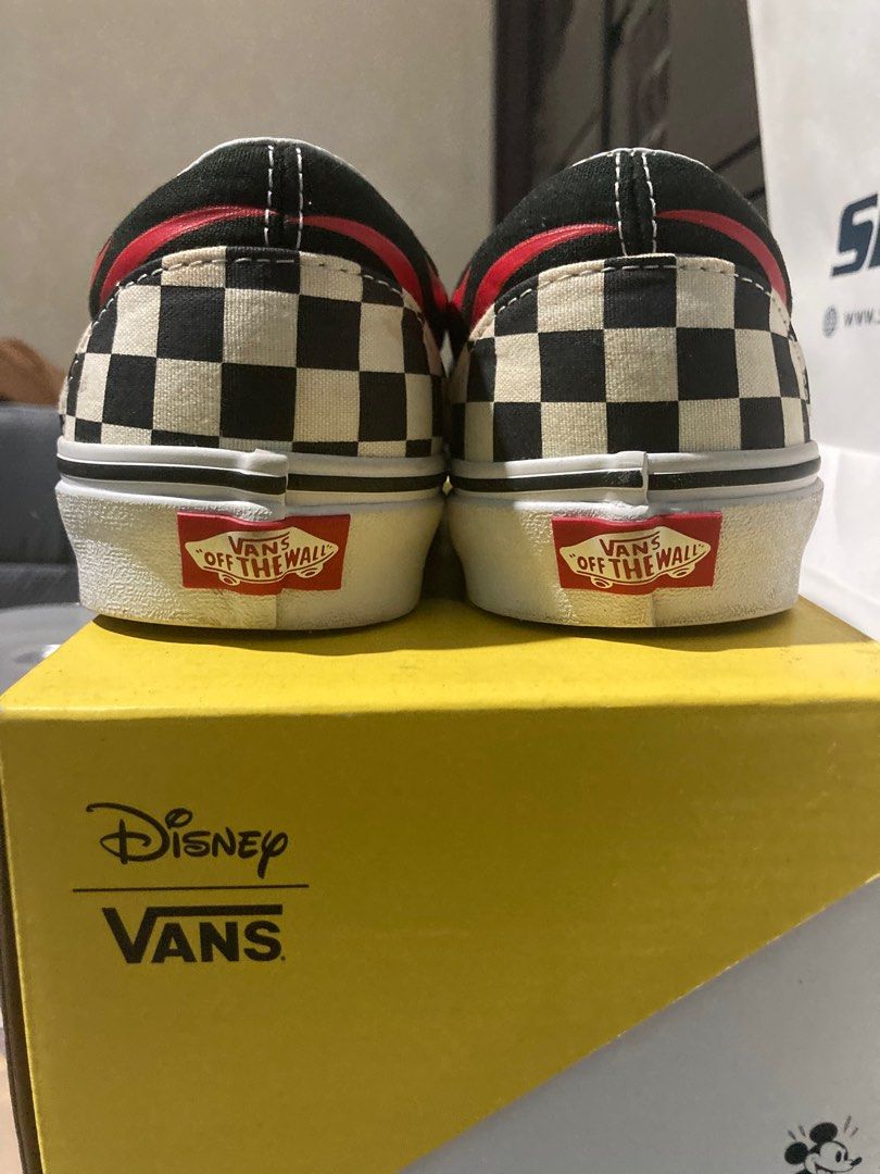 Mickey sales checkered vans