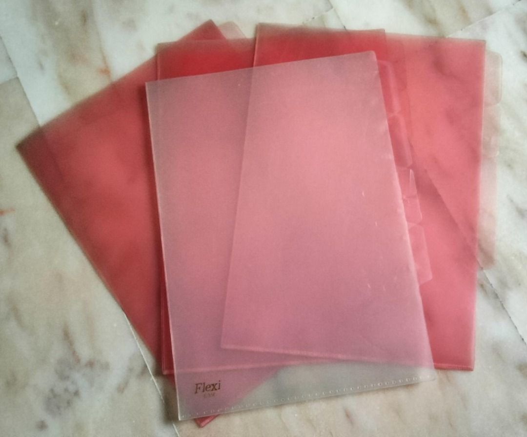 Various type of file (L-shaped, with insert, two holes and pocket ...