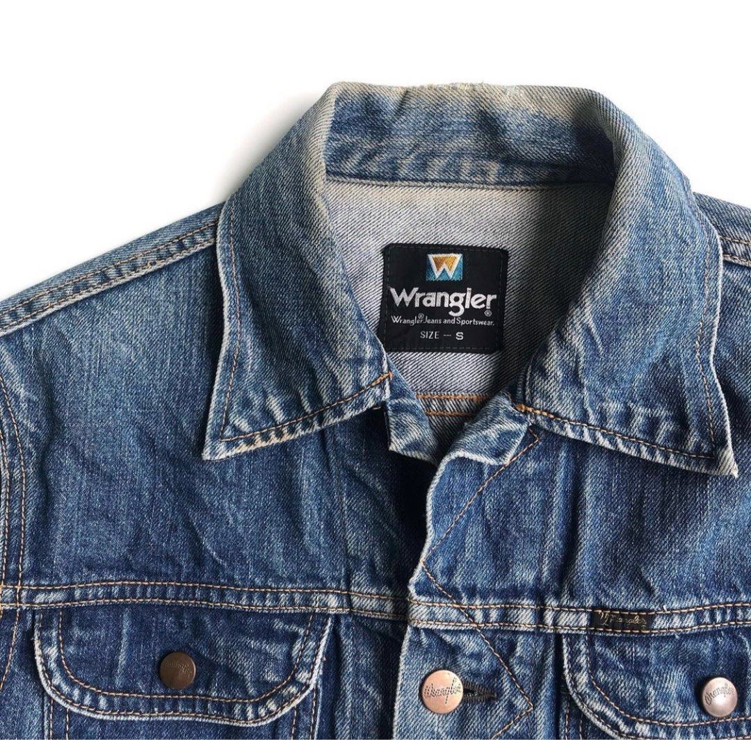 Vintage 70's Wrangler Four Pocket Western Style Denim Jacket