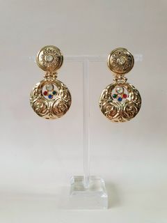 Vintage door knocker earrings