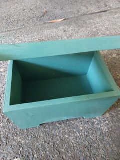 Vintage repainted storage wooden box