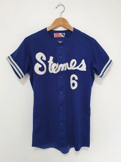 Vintage LA Dodgers Jersey Youth Size M Blue Adidas Baseball MLB Unisex Y2K