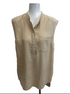 Warehouse Oat Sleeveless Top