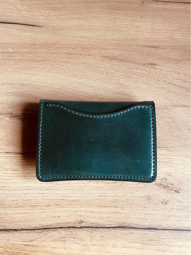 Wildswans Tongue Wallet in Horween Green Shell Cordovan