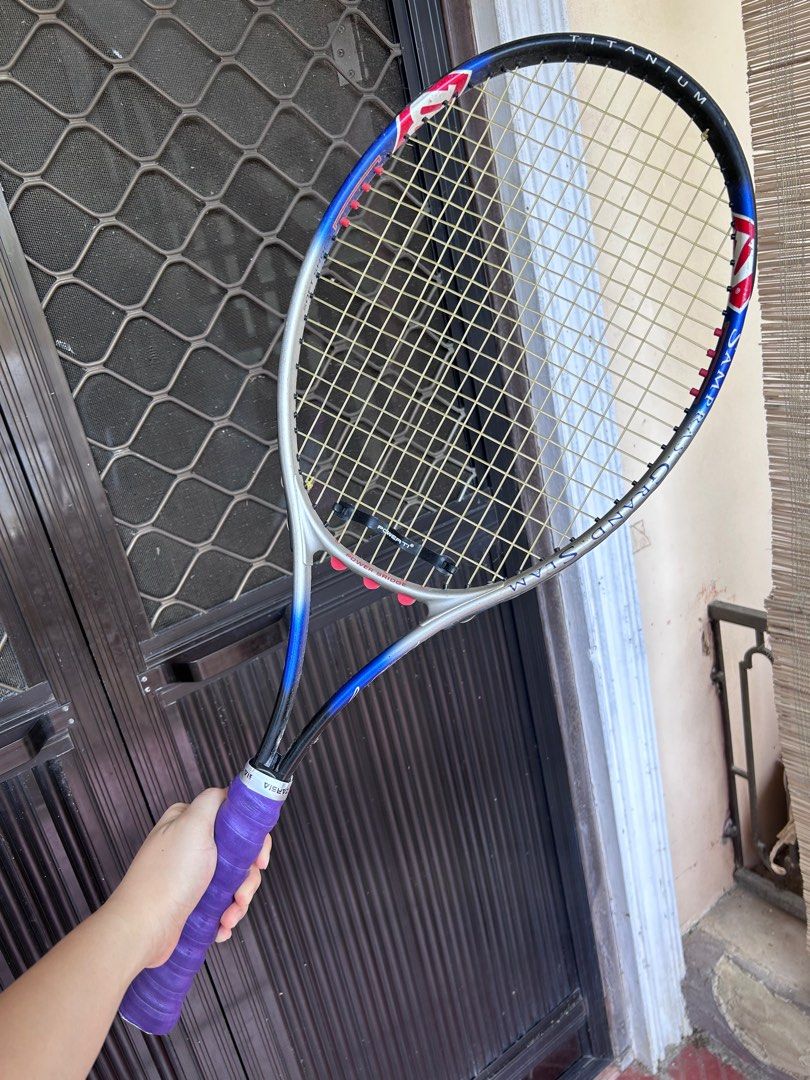 Wilson Pete Sampras Grand Slam Titanium Tennis Racket , Sports Equipment, Sports & Games, Racket
