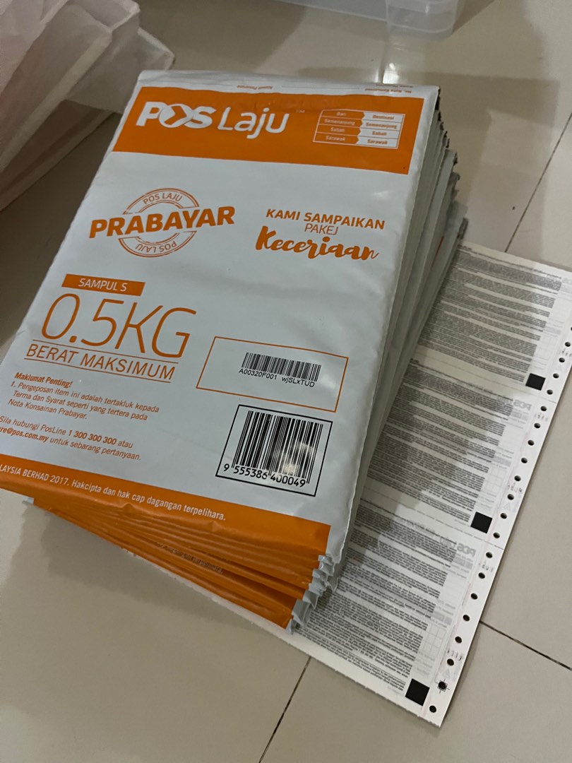 WTS Pos Laju prepaid packet, Hobbies & Toys, Stationery & Craft, Craft