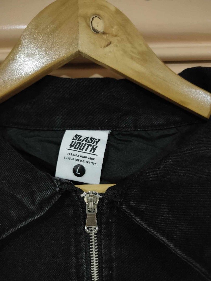Y2K Skull Denim Jacket By SlashYouth, Men's Fashion, Coats 
