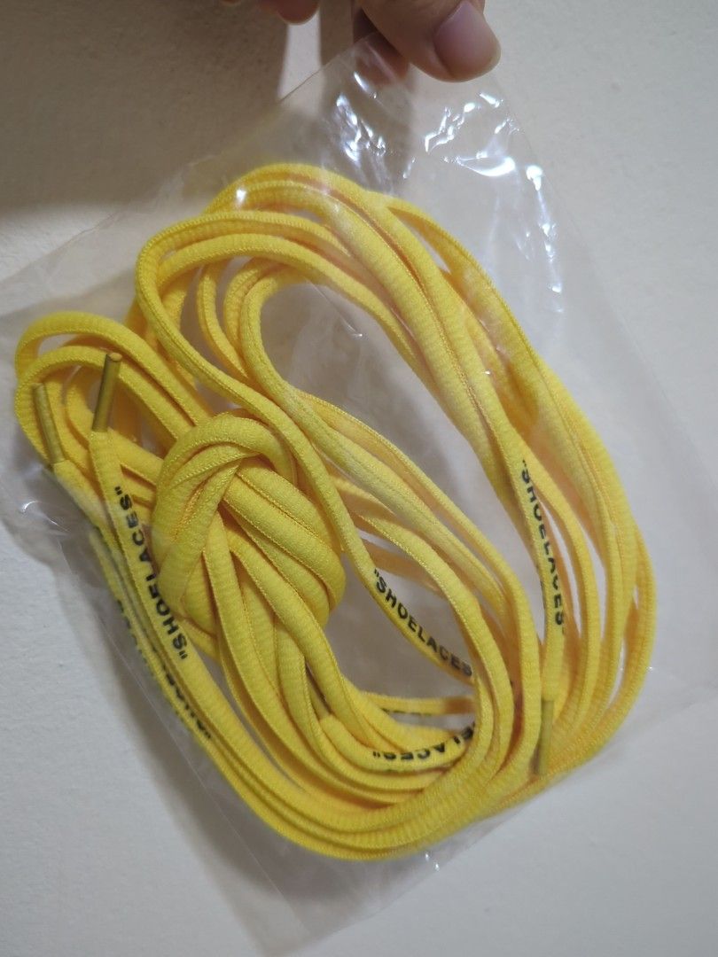 Yellow off white clearance laces
