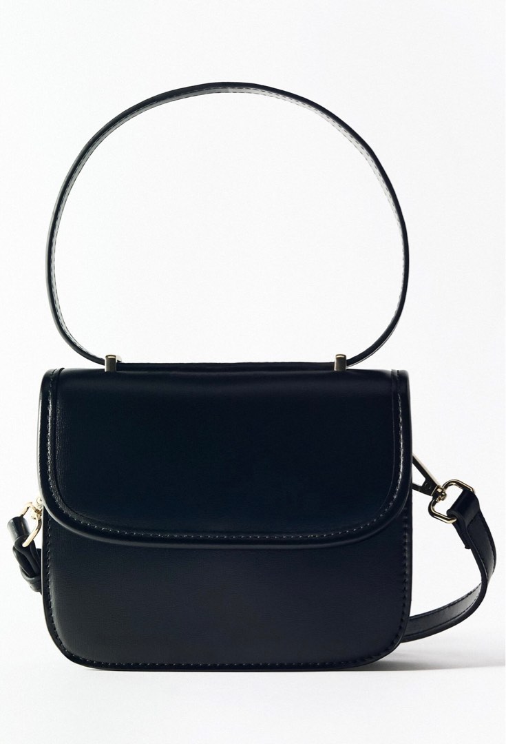 Zara DoubleHandle Crossbody Bag, Women's Fashion, Bags & Wallets
