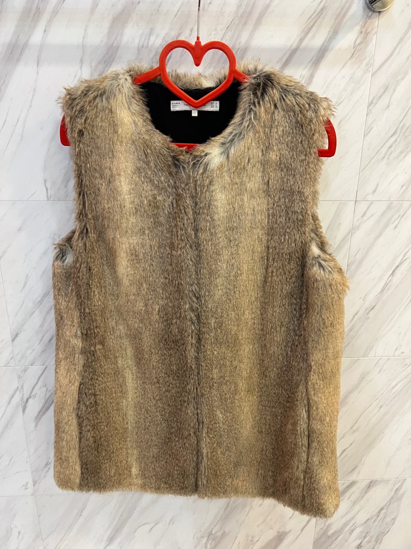 Fur vest zara new arrivals