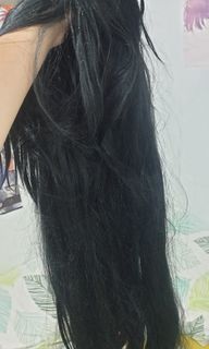 120 cm Long Black Super Thick Wig (Manmei)