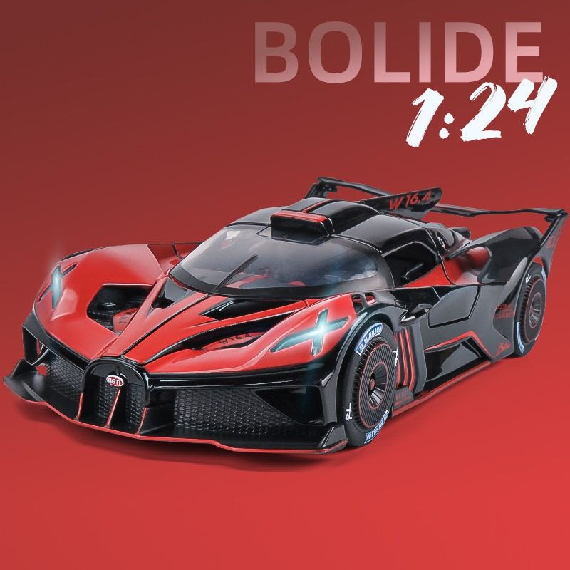 For Bugatti Bolide Supercar Simulation Metal Vehicle Racing Toys
