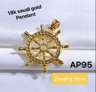18 Saudi Gold Pendant