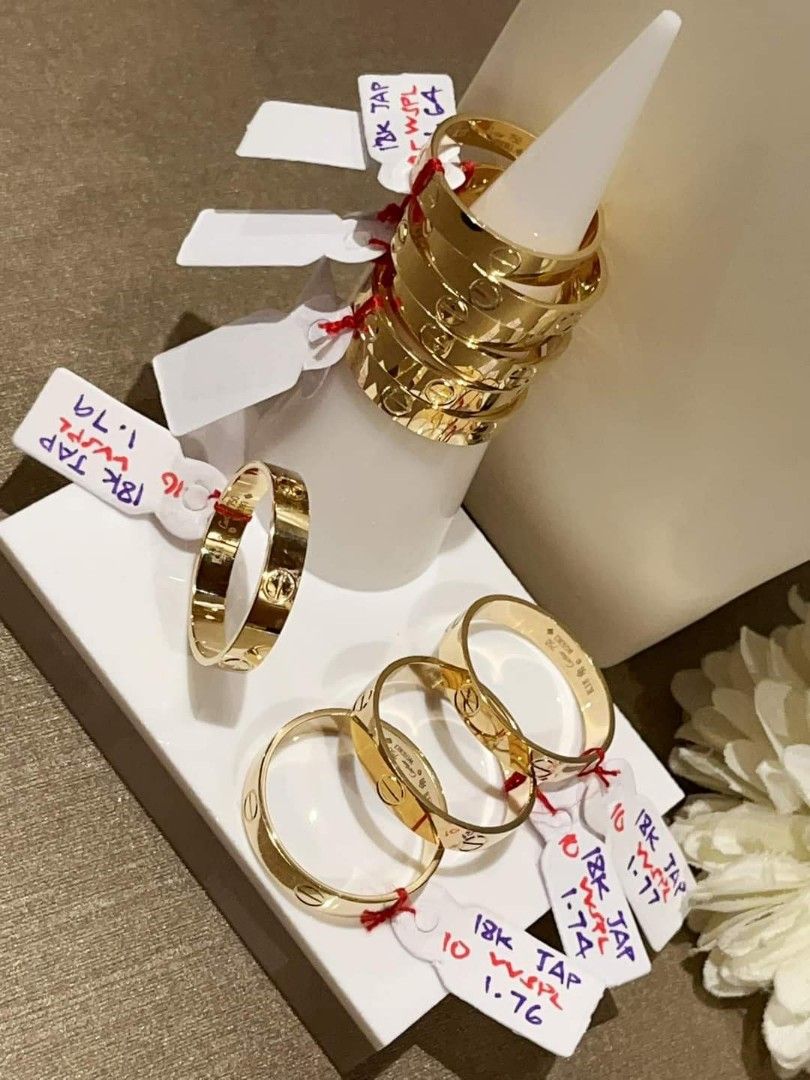 18K Japan Cartier ring Women s Fashion Jewelry Organizers Rings on Carousell