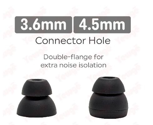 Double clearance flange eartips