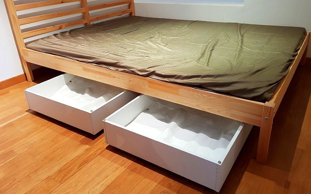 Vardö shop underbed boxes