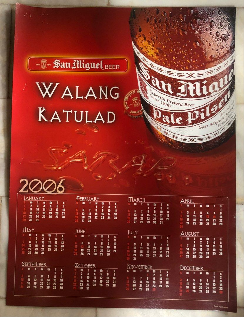 2006 San Miguel Beer Original/Official Poster on Carousell
