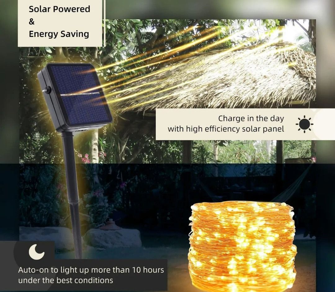 Ankway solar string lights top