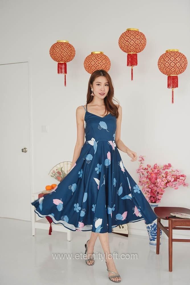 Loft navy shop blue dress