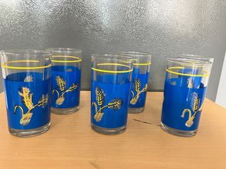 6pcs Vintage Drinking Glass (set)