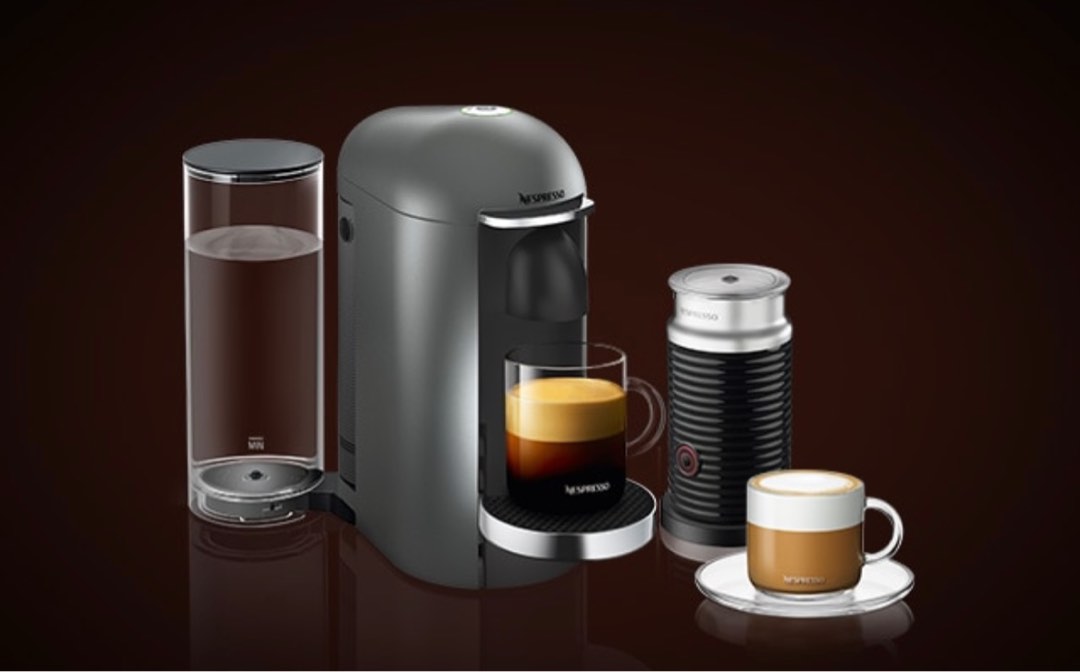 Nespresso Vertuo Plus Premium Titian & Aeroccino Bundle., TV & Home
