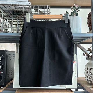 全新黑色西裝窄裙