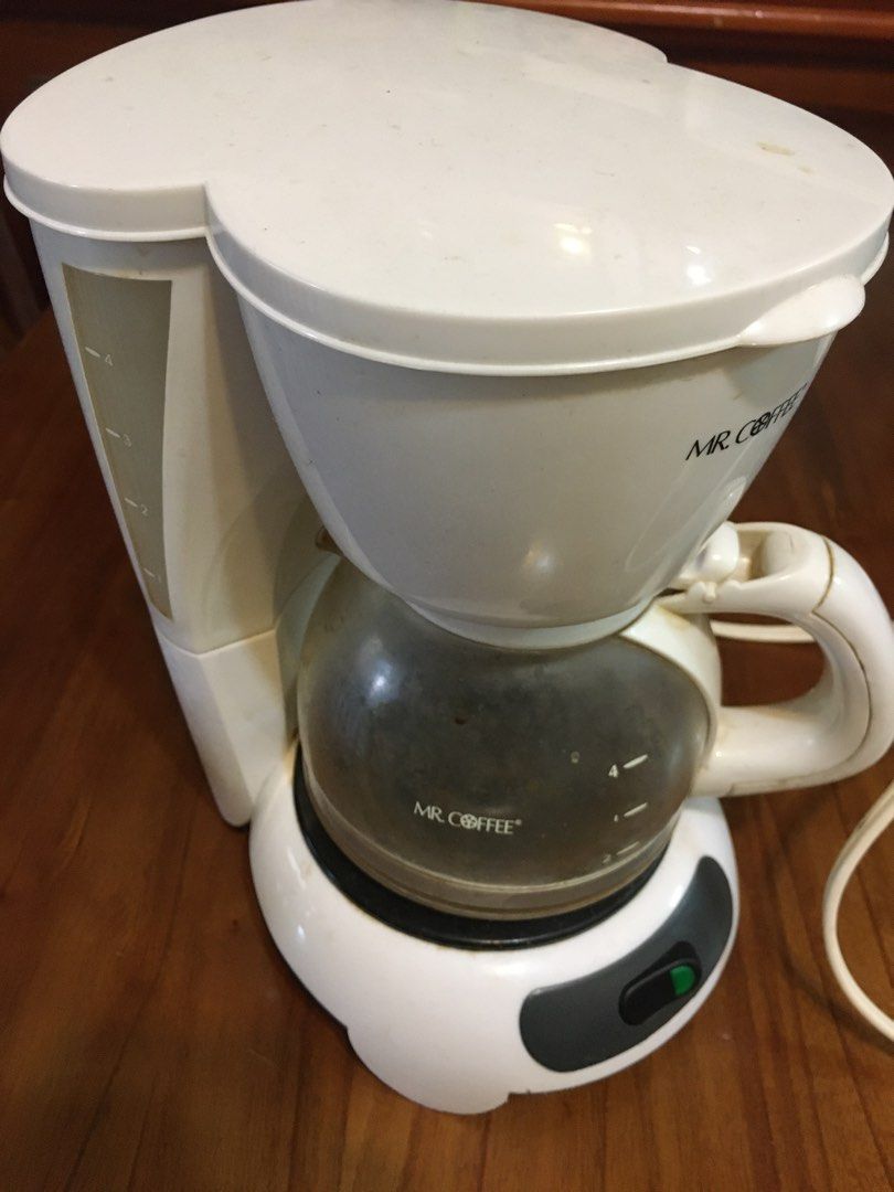 Mr. Coffee Simple Brew 4-Cup Switch Coffee Maker, White TF4 Series