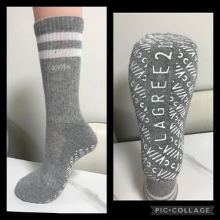 現貨 UNISEX Nice soft cotton Crew sock with full Grip 運動全精棉中筒襪 （Size: 22 - 26 cm) $30/1 (without packaging)64196077860739110