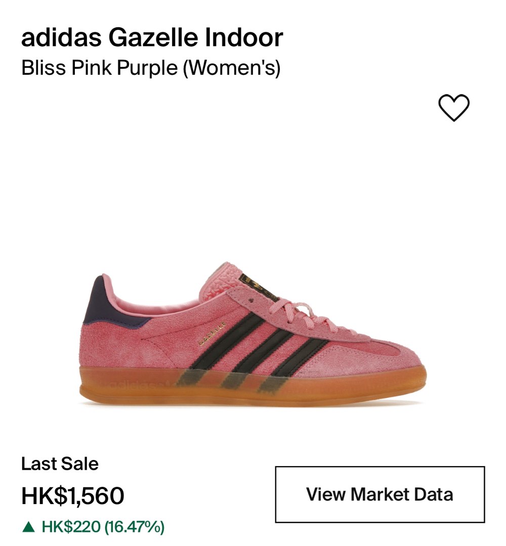 adidas Gazelle Indoor Bliss Pink Purple (Women's) uk5.5/ 23.5cm