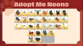 Adopt me Neons | Neon Pets | Roblox