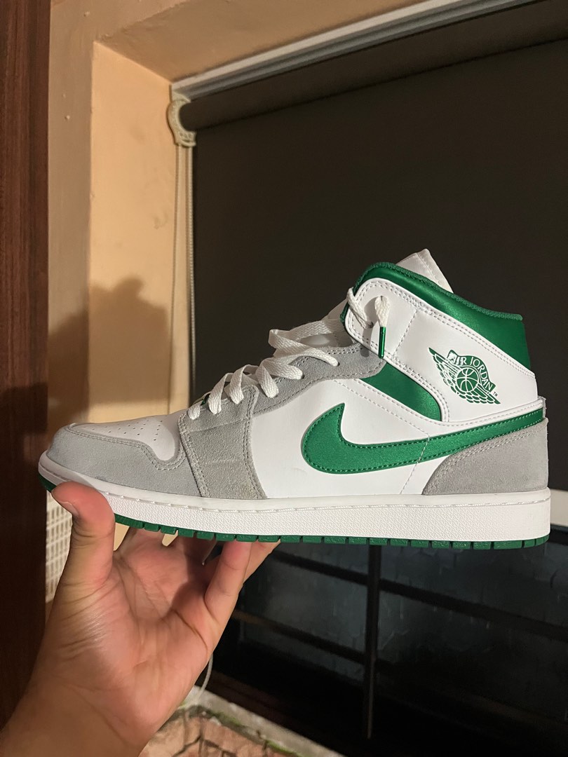 Air jordan 1 metallic green on sale