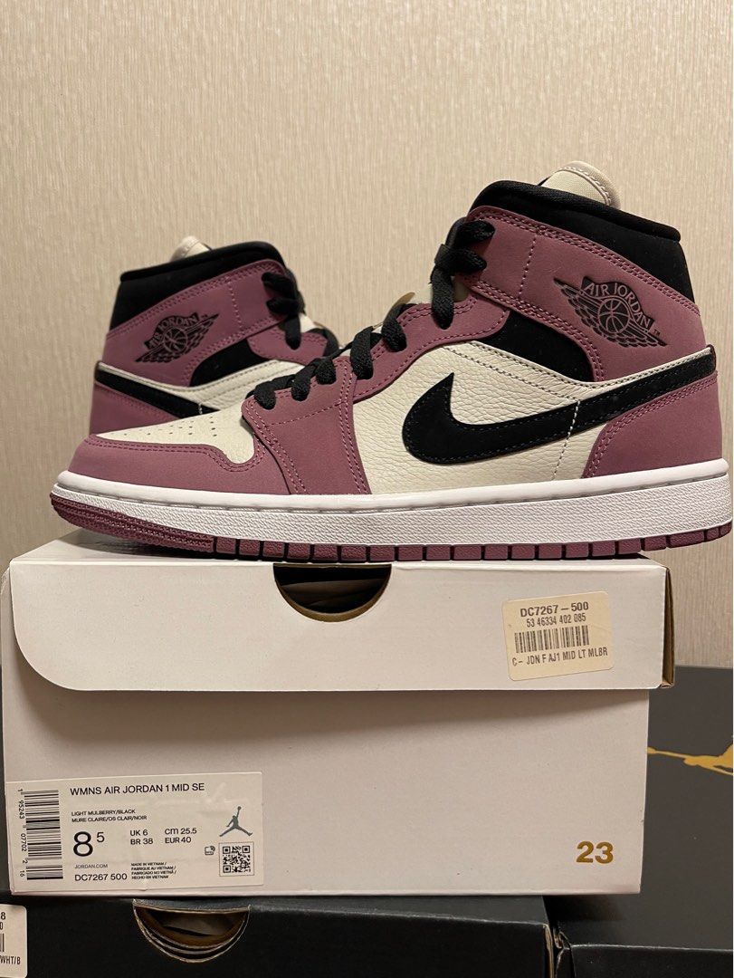 Air jordan 1 mid se clearance pink