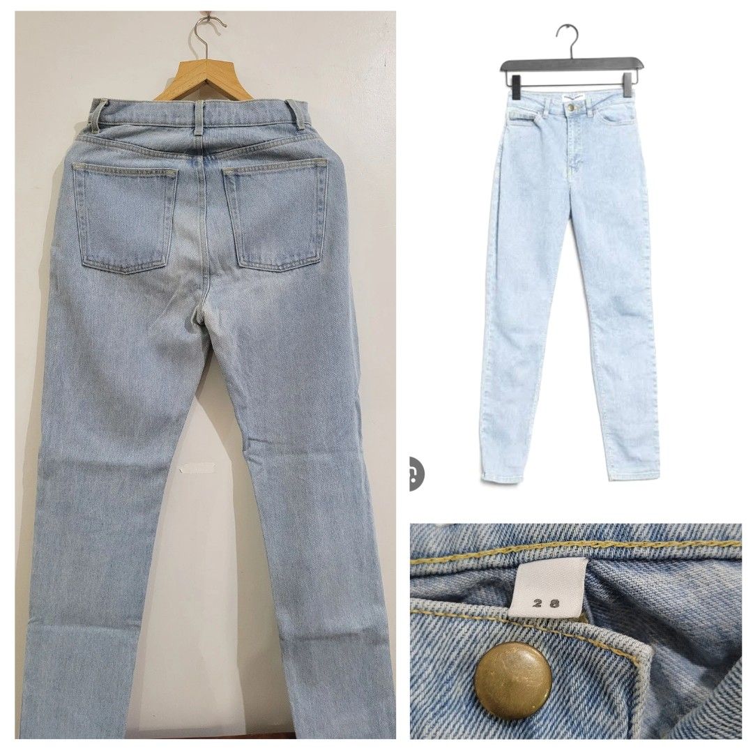 American Apparel Jeans (Category: Jeans) located in Davao. Submitted by NearlyNew (Listing ID 1252809373, Image 2). Description: Size: 28 (high waist) No when worn pics please 😉 Payment thru GCash J&T Express Shipping Fee: 100 pesos Ships on Saturday only.