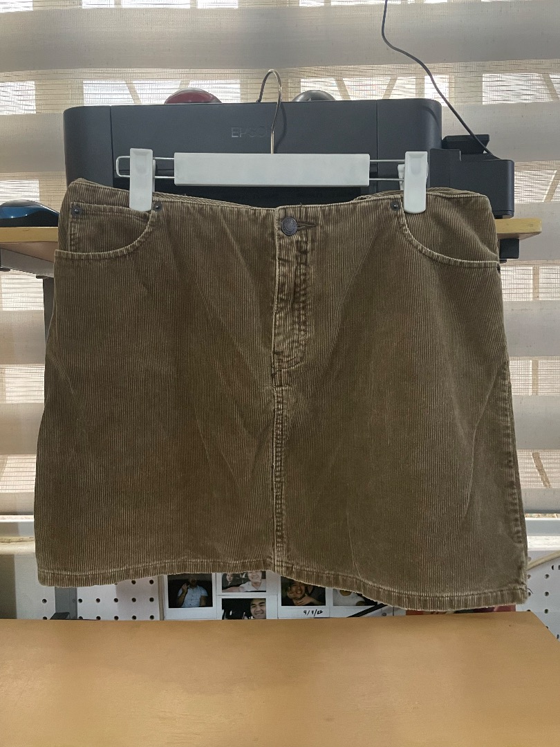 American eagle brown corduroy store skirt
