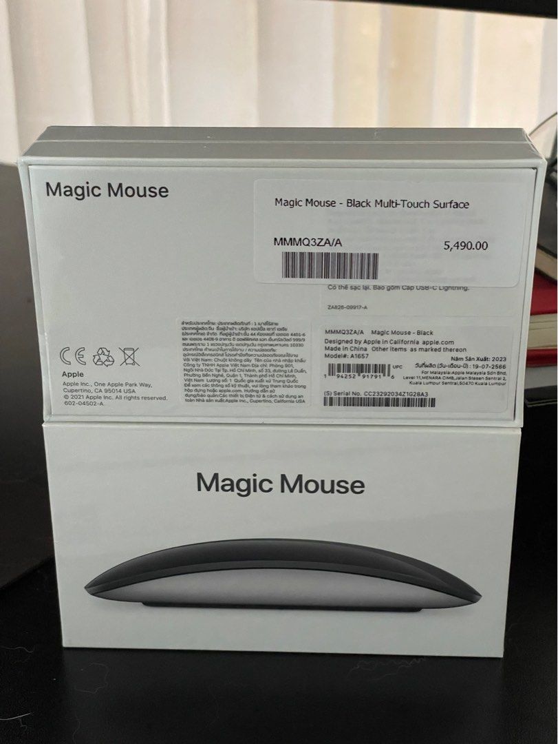 Apple Magic Mouse 2, Magic Keyboard with Touch ID (Category: Computer Keyboard) located in Las Pinas. Submitted by biatster (Listing ID 1242163899, Image 3). Description: Brand New SEALED and ORIGINAL 🖱️Apple Magic Keyboard with Touch ID ₱6800 ❌SOLD 🖱️Apple Magic Mouse 2 WHITE - ₱4,000 Apple Magic Keyboard with Numeric Keypad BLACK ₱8500 ❌ SOLD With OR and 1 yr warranty Pick up loc: BF Resort Village, Las Piñas See less.