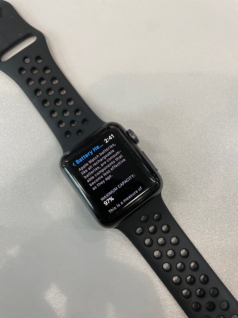 Apple Watch Series 3 GPS, 38MM (Nike Edition), Mobile Phones u0026 Gadgets,  Wearables u0026 Smart Watches on Carousell