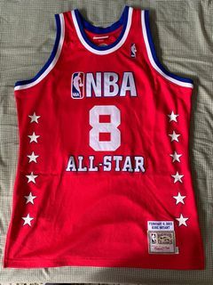 Kobe Bryant 2003 NBA All Star West Authentic Hardwood Classic Jersey - Red  - Rare Basketball Jerseys