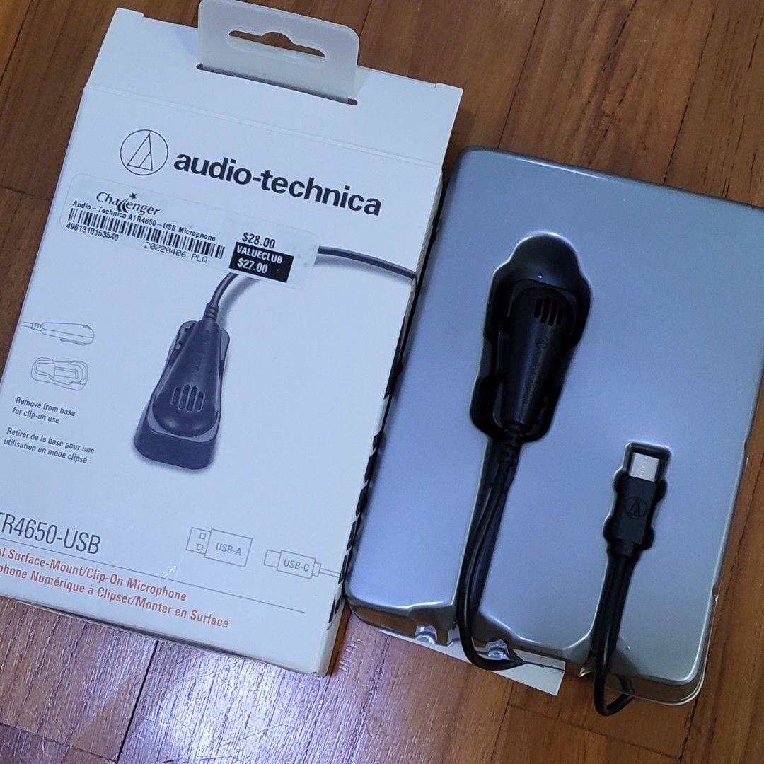 Audiotechnica ATR4650USB ClipOn Mic, Audio, Microphones on Carousell