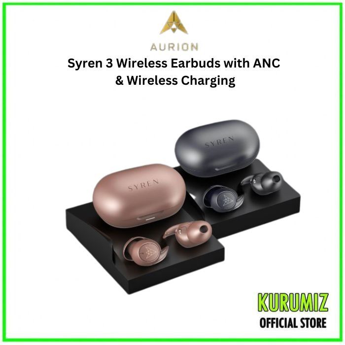 AURION Syren 3 Wireless Earbuds with ANC Wireless Charging