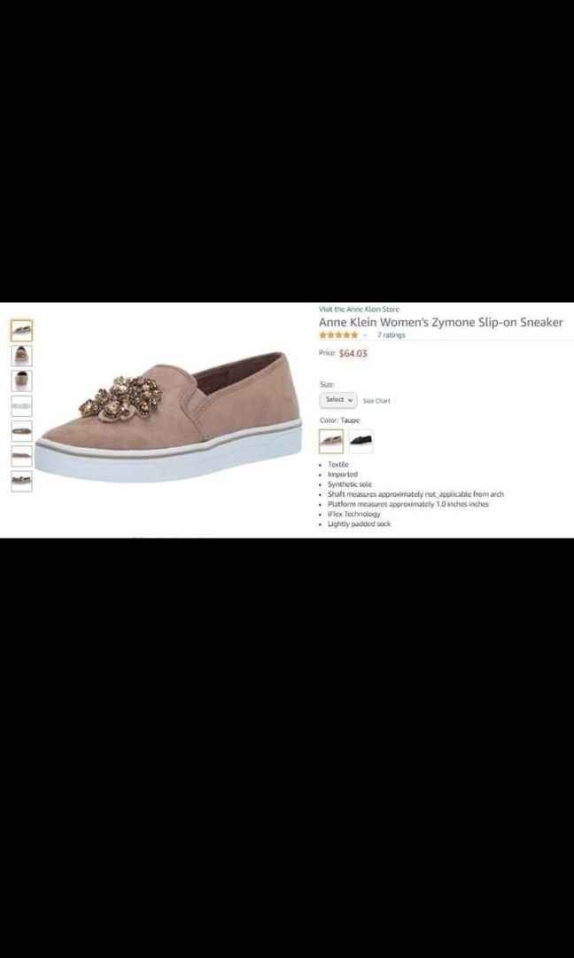 Anne klein online zymone embellished sneakers