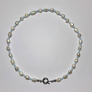baby navy pearl necklace｜項鍊｜sparkle shop