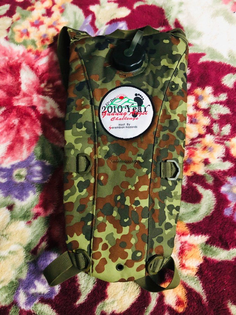 Camo top water backpack