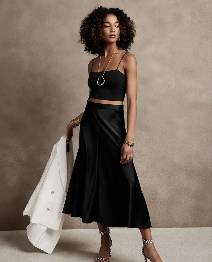 Silk skirt hot sale size 16