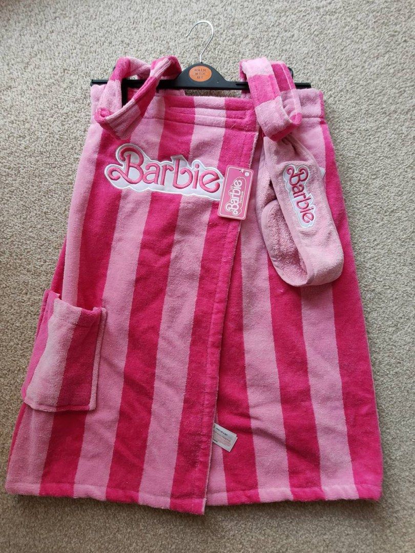 Barbie x primark hair wrap and towel, Furniture & Home Living, Bedding