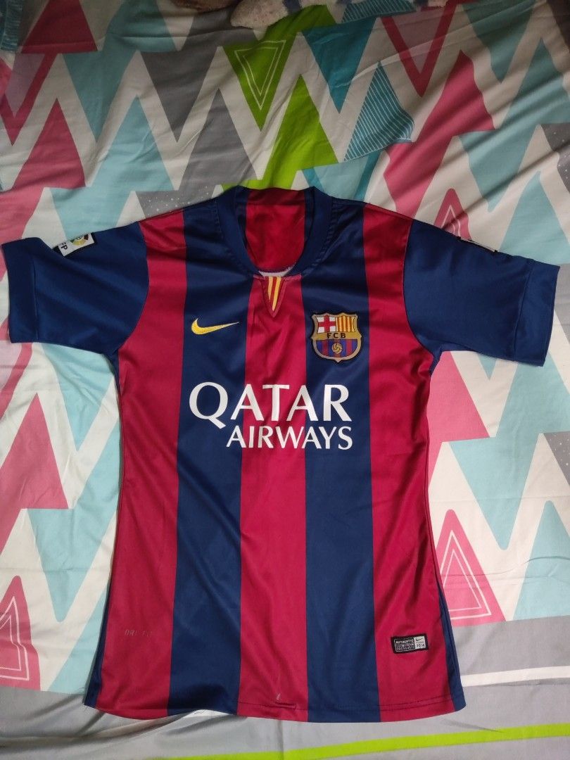 Barcelona Home 2014 15 UCL Final Version Football Jersey Kit