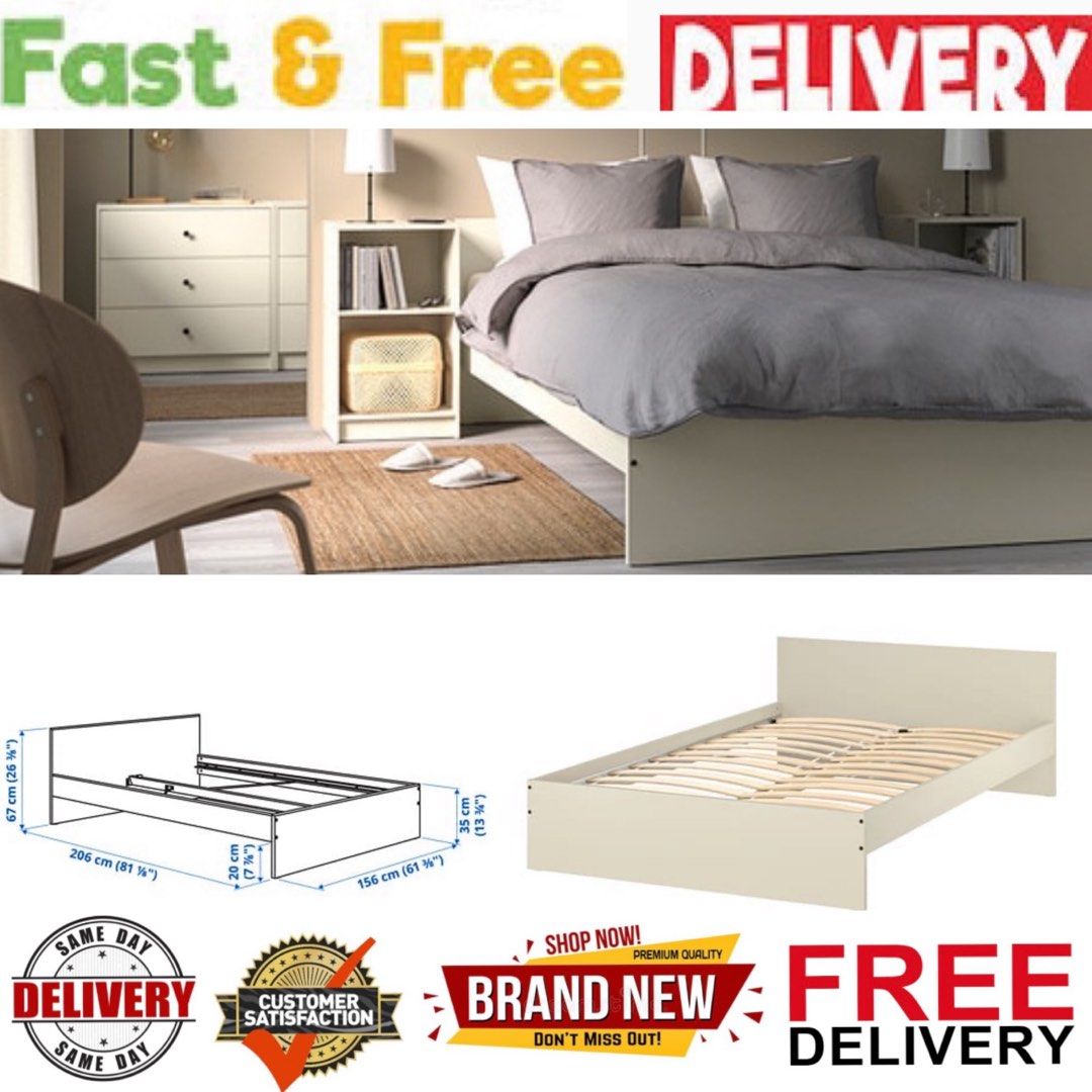 Bed frame malm hemnes Brimnes NORDLI songesand hauga GURSKEN Bed frame