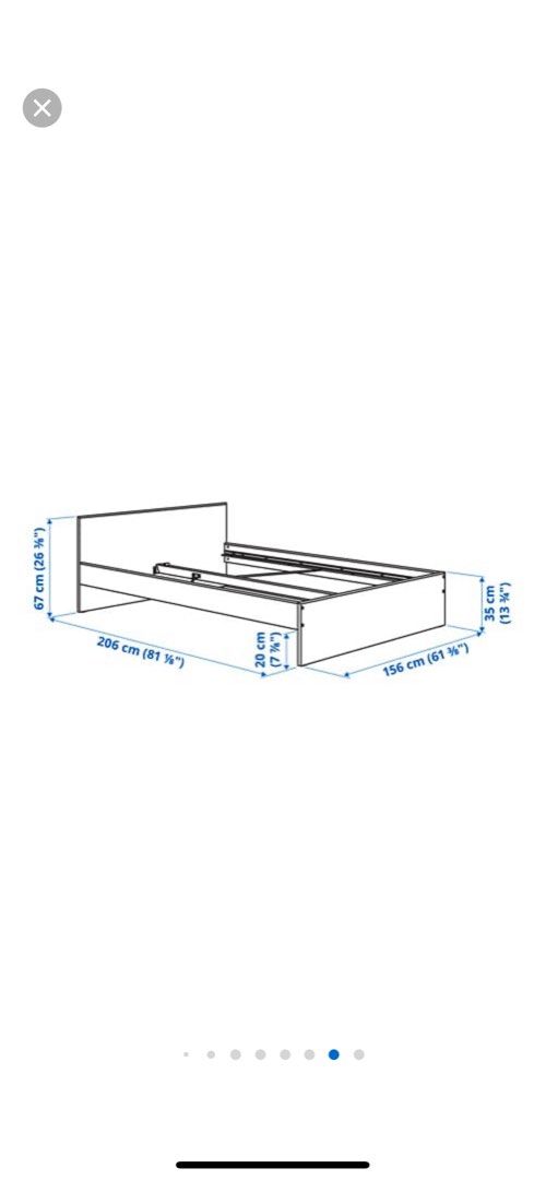 Bed frame malm hemnes Brimnes NORDLI songesand hauga GURSKEN Bed frame